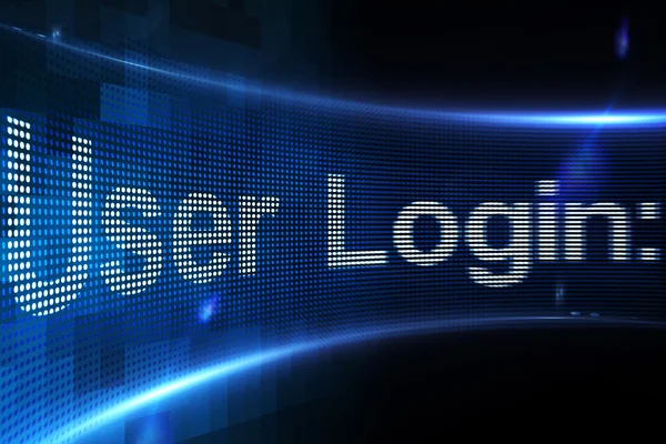 User login on digital screen — Stock Photo, Image