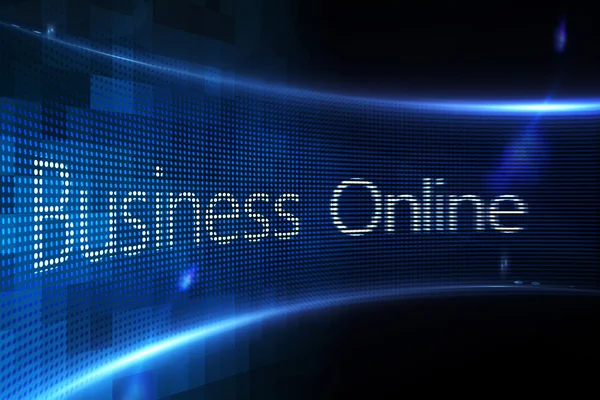 Business online on digital screen — Stock Photo, Image