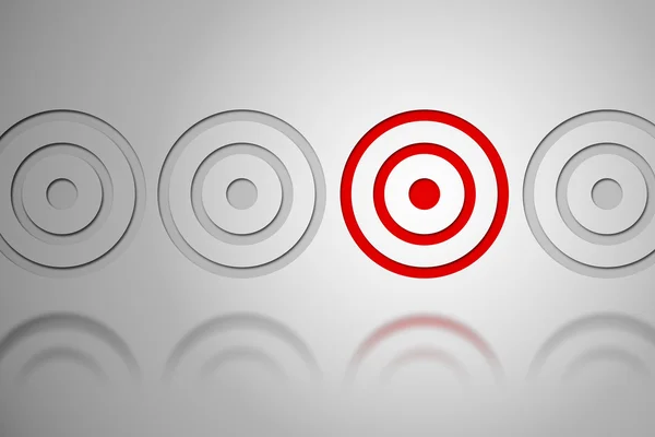 Red and grey target pattern — Stock Photo, Image