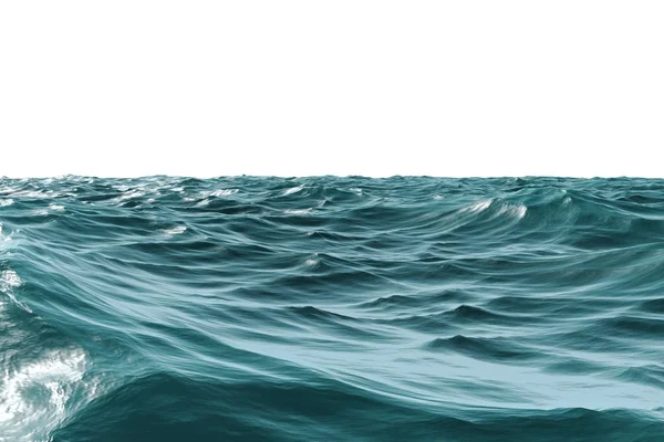 Digitally generated Rough blue ocean — Stock Photo, Image