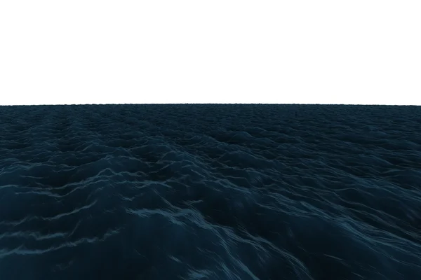 Gráfico gerado digitalmente Oceano azul duro — Fotografia de Stock