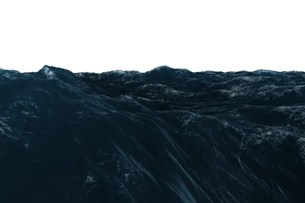 Digitally generated graphic Rough blue ocean — Stock Photo, Image