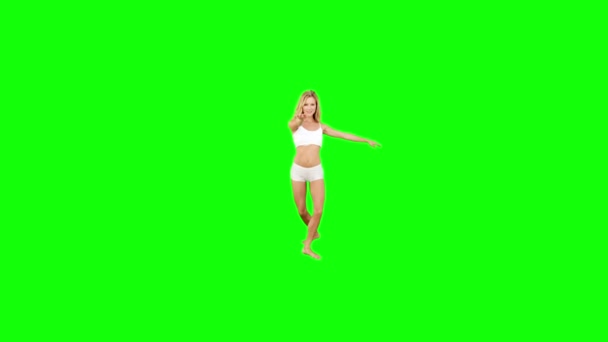 Jolie blonde dansant le ballet — Video
