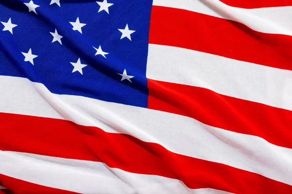 Полное Изображение Красно Белых Полос Звёздами Американском Флаге Патриотизм Идентичность — стоковое фото