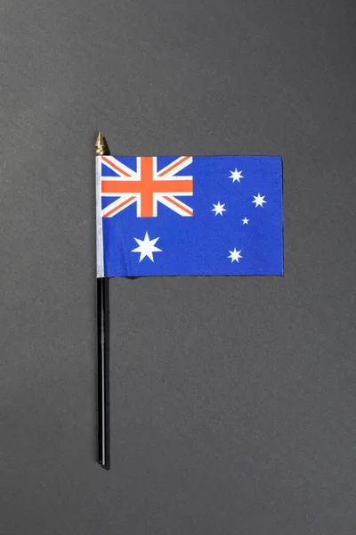 Avustralya Bayrağının Tam Üstünde Arka Planda Izole Edilmiş Fotokopi Alanı — Stok fotoğraf
