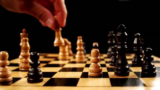 Šachista Přestěhování Zpomalené — Stock video