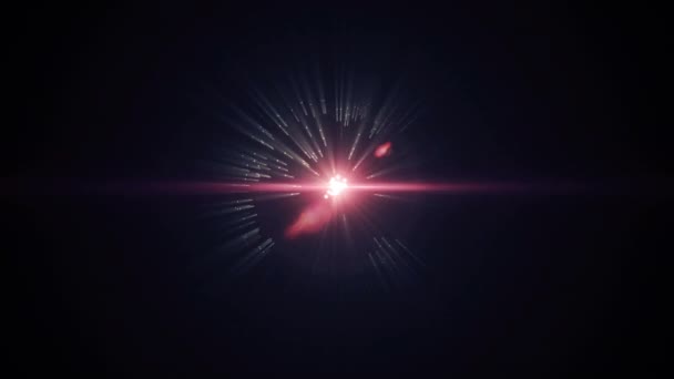 Hologram Forgó Földgömb Nucleus Atom Fekete Képernyő — Stock videók