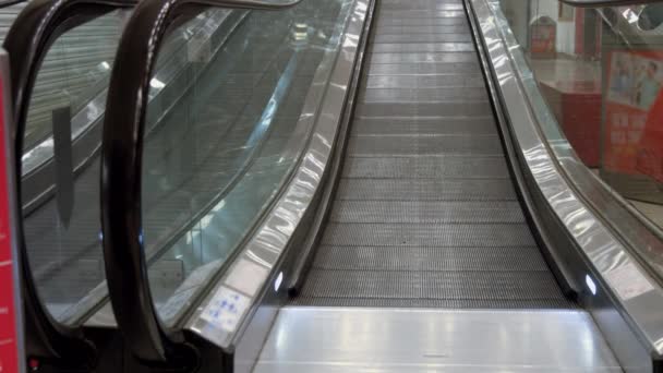 Escada Rolante Shopping Formato Alta Qualidade — Vídeo de Stock