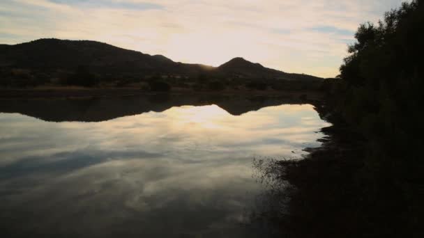 Naturszene Südafrika Bei Sonnenuntergang Hochwertiges Format — Stockvideo