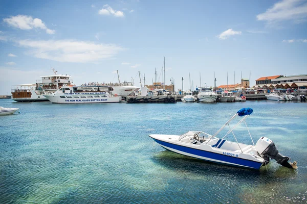 Port de mer, yacht, port, bateau, Méditerranée — Photo