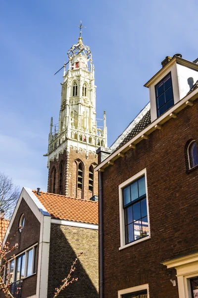 Oude typisch Nederlandse huizen — Stockfoto