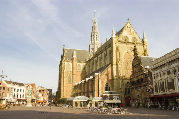 St bavo church or "grote kerk" Haarlem, Países Baixos — Fotografia de Stock