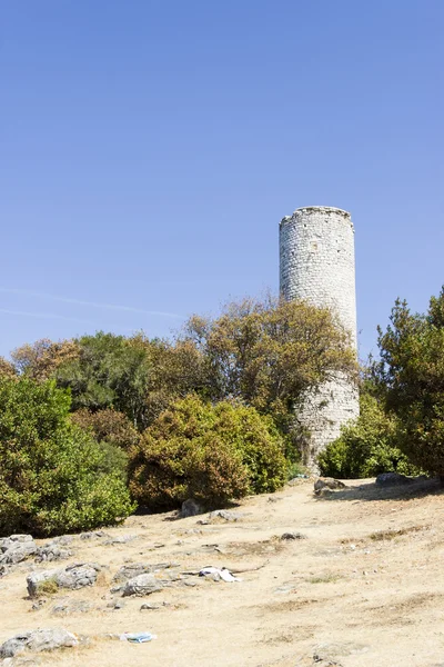 Kulaté věže na ostrově svatého Mikuláše (sveti nikola) Chorvatsko — Stock fotografie