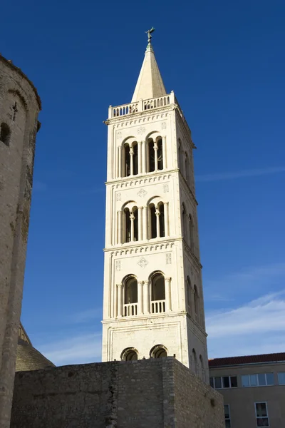 Rovine romane e chiesa di Santa Maria a Zara, Croazia — Foto Stock