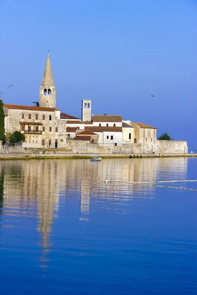 Porec in de dageraad zon — Stockfoto