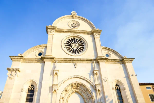 St. James's cathedral in the city of Sibenik in Dalmatia, Croati — Stock Photo, Image