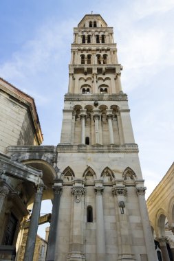 Diocletianus Sarayı kalıntıları ve katedral çan kulesi, split, Hırvatistan