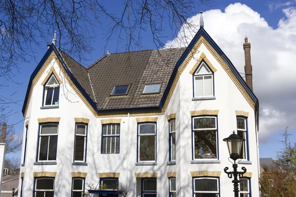Обновленный типичный голландский дом — стоковое фото