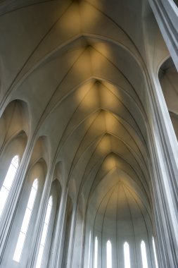 İç modern tanımlıkHallgrimskirkja Kilisesi, reykjavik, İzlanda