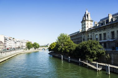 köprü üzerinde seine, paris, Fransa
