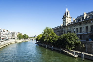 köprü üzerinde seine, paris, Fransa