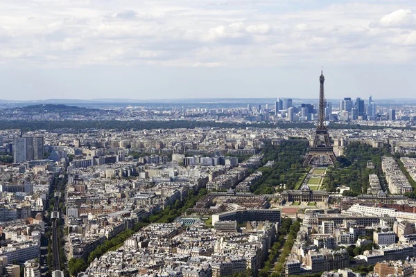 Luchtfoto van Parijs, Frankrijk van montparnasse — Stockfoto