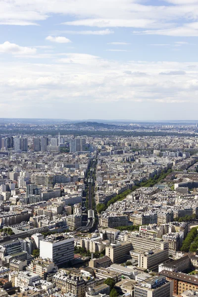 Luchtfoto van Parijs, Frankrijk van montparnasse — Stockfoto