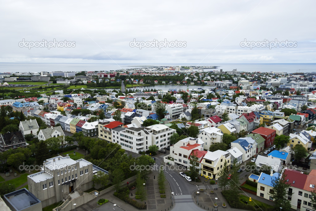 Innenstadt Von Reykjavik Island Stockfoto C Tetyanka 37797555