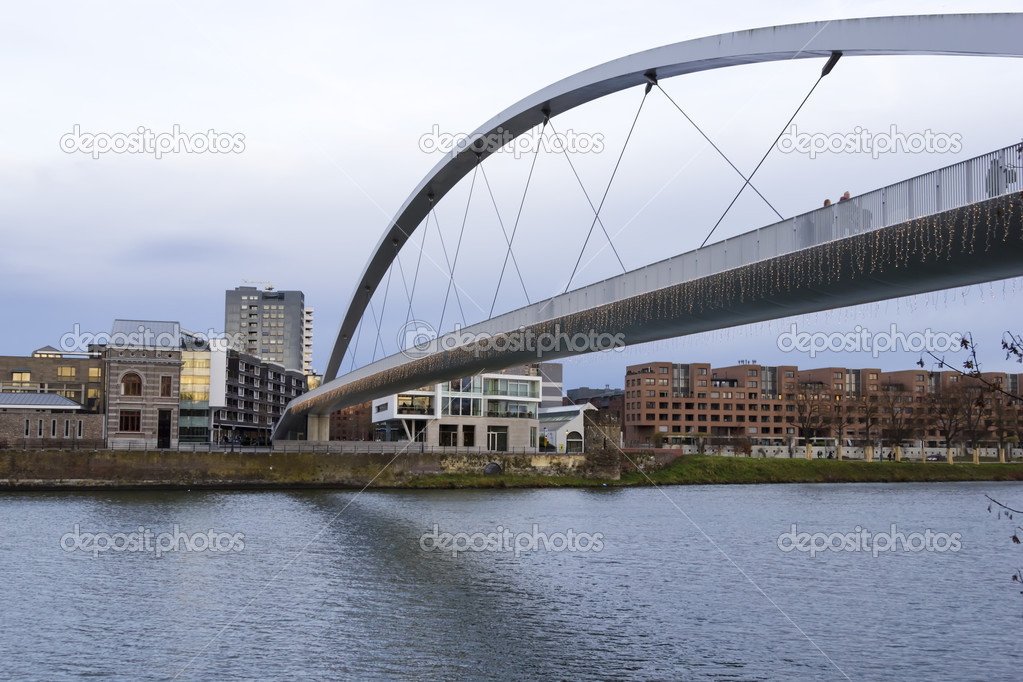 Big Bridge over the Maas river in Maastricht, Netherlands
