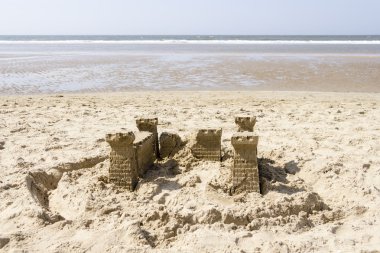 Kumdan kale beach, Kuzey Denizi, Hollanda