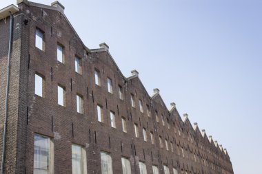 yenilenen eski bina, amsterdam, Hollanda