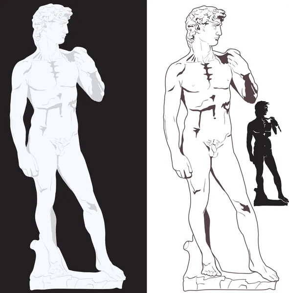 David di Michelangelo — Vettoriale Stock
