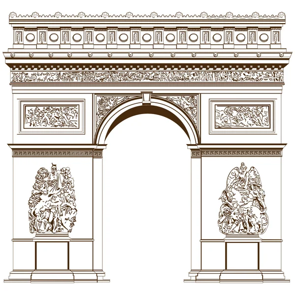 Arco del Triunfo — Vector de stock