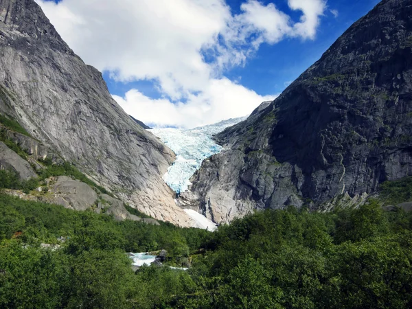 Lodowiec Briksdalsbreen, Norwegia — Zdjęcie stockowe