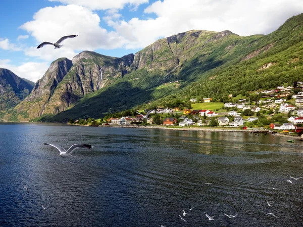 Wioska rybacka w Norwegii — Zdjęcie stockowe