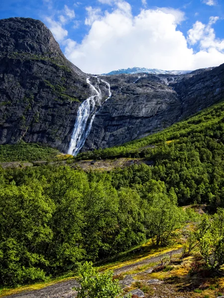 Briksdalsbreen glacier, Norway — Stock Photo, Image