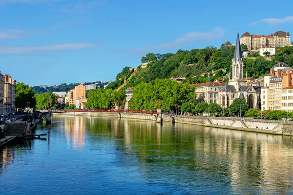 Pedestrian Saint Georges footbridge — Stock Photo, Image