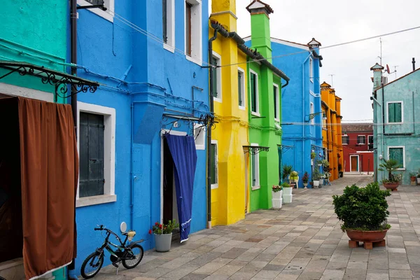 Isla de Burano en Venecia — Foto de Stock