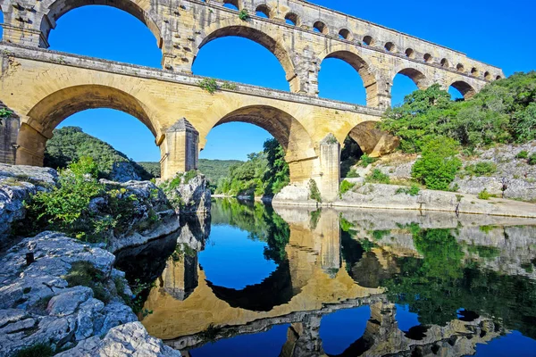 Acquedotto Pont du Gard — Foto Stock