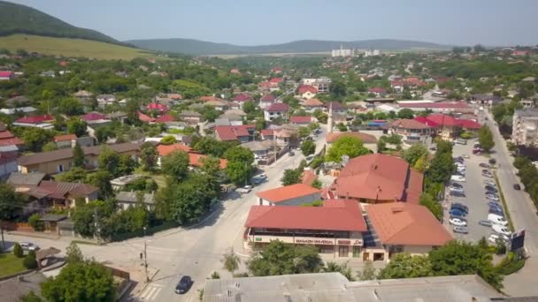 Вигляд Повітря Бабадаґ Маленьке Містечко Півночі Добруджі Румунія — стокове відео