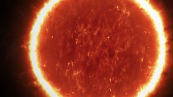 Animazione Del Sole Dell Alone Gassoso Che Circonda — Video Stock