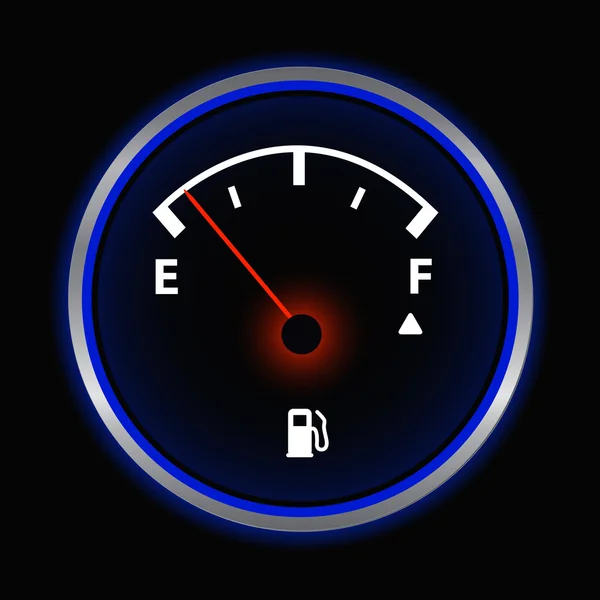 Gas gauge illustratie — Stockvector