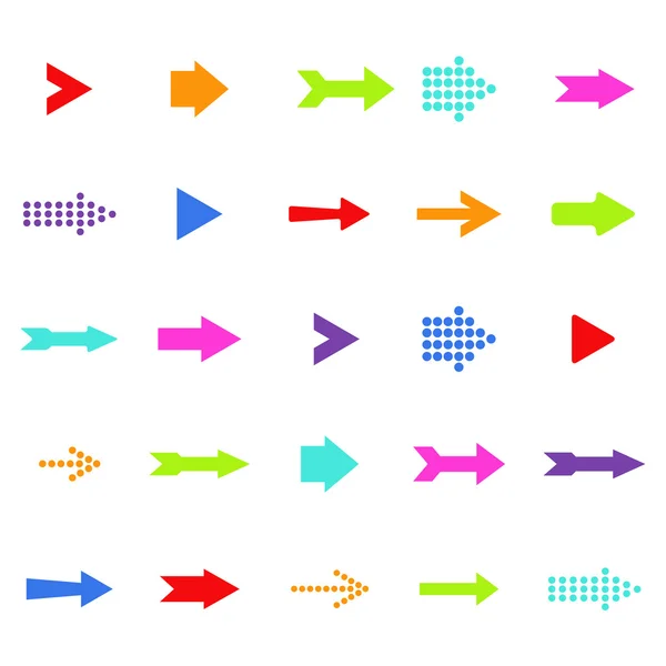 Colorful vector arrows — Stok Vektör