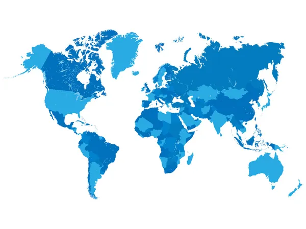 Mappa del mondo illustrazione vettoriale — Vettoriale Stock