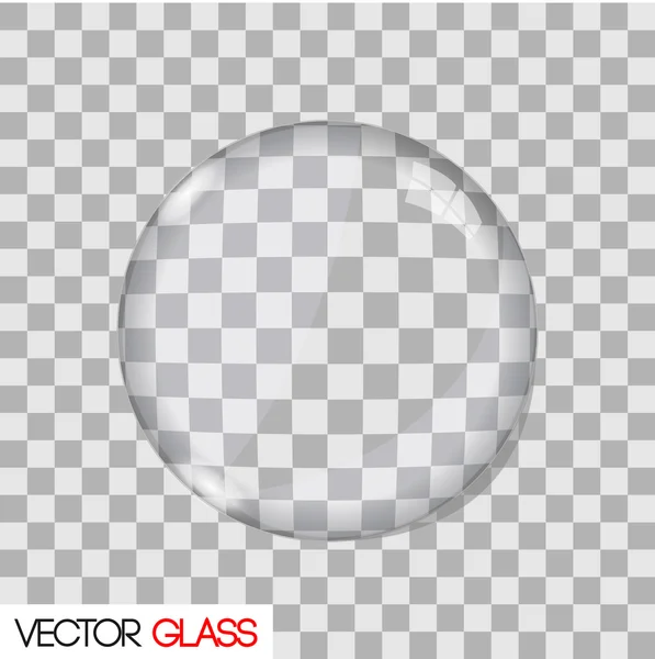 Glazen lens vectorillustratie — Stockvector