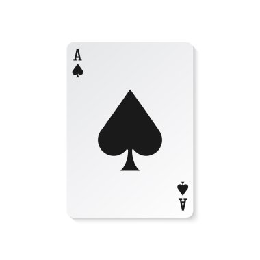 Ace of spades vector illustration clipart
