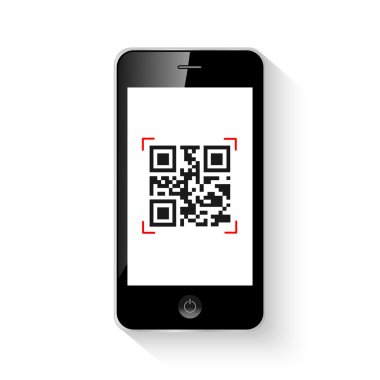 Mobil akıllı telefon qr kodu