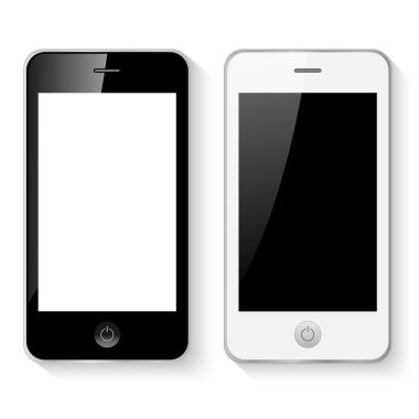 Mobil akıllı telefonlar illüstrasyon vektör
