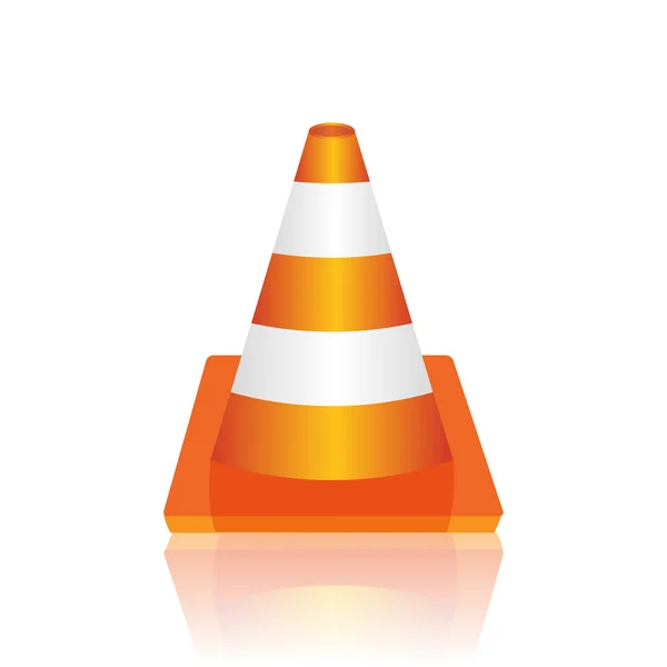 Illustration vectorielle de cône de trafic — Image vectorielle
