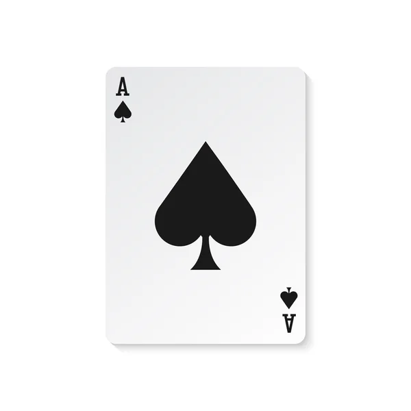 Ace of spades vector illustration Stock Vector